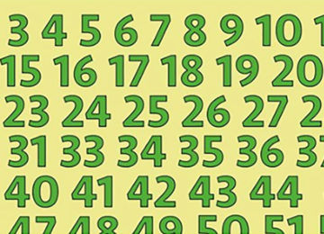 בחנו את המוח שלכם: האם אתם יכולים למצוא את המספרים החסרים ברצף המספרים הזה?