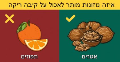 14 מזונות שמותר ואסור לאכול על קיבה ריקה