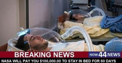 נאס"א מציעה לאנשים 100,000 דולר רק כדי להישאר במיטה במשך 60 יום