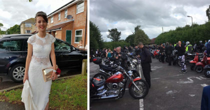 נערה שהייתה קורבן לבריונות לא העזה ללכת לנשף הסיום בתיכון – אז 120 אופנוענים דפקו על דלת ביתה