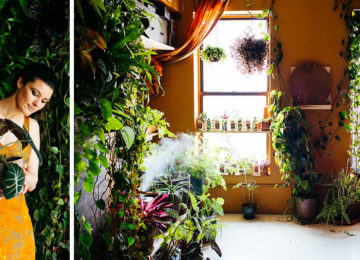האישה הזו הפכה את הדירה שלה לג'ונגל עירוני, עם יותר מ 500 צמחים ושתילים
