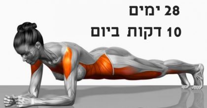 7 התרגילים הפשוטים האלה ישנו לכם את הגוף מקצה לקצה תוך 4 שבועות בלבד!