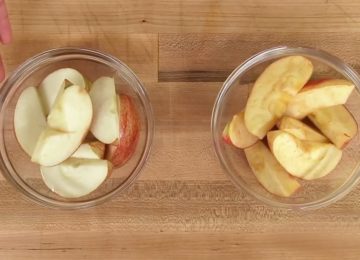 תפוחים הופכים חומים תוך מספר שניות. הטריק הזה שומר עליהם טריים יותר מ 24 שעות!
